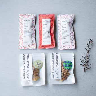 グルテンフリーグラノーラ3個とドライイチジク、ナッツセット|アンドオア