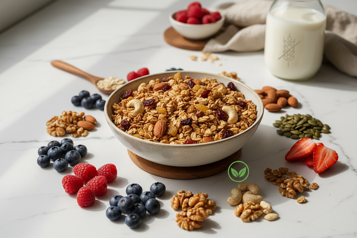 グラノーラでビーガン・グルテンフリー対応を