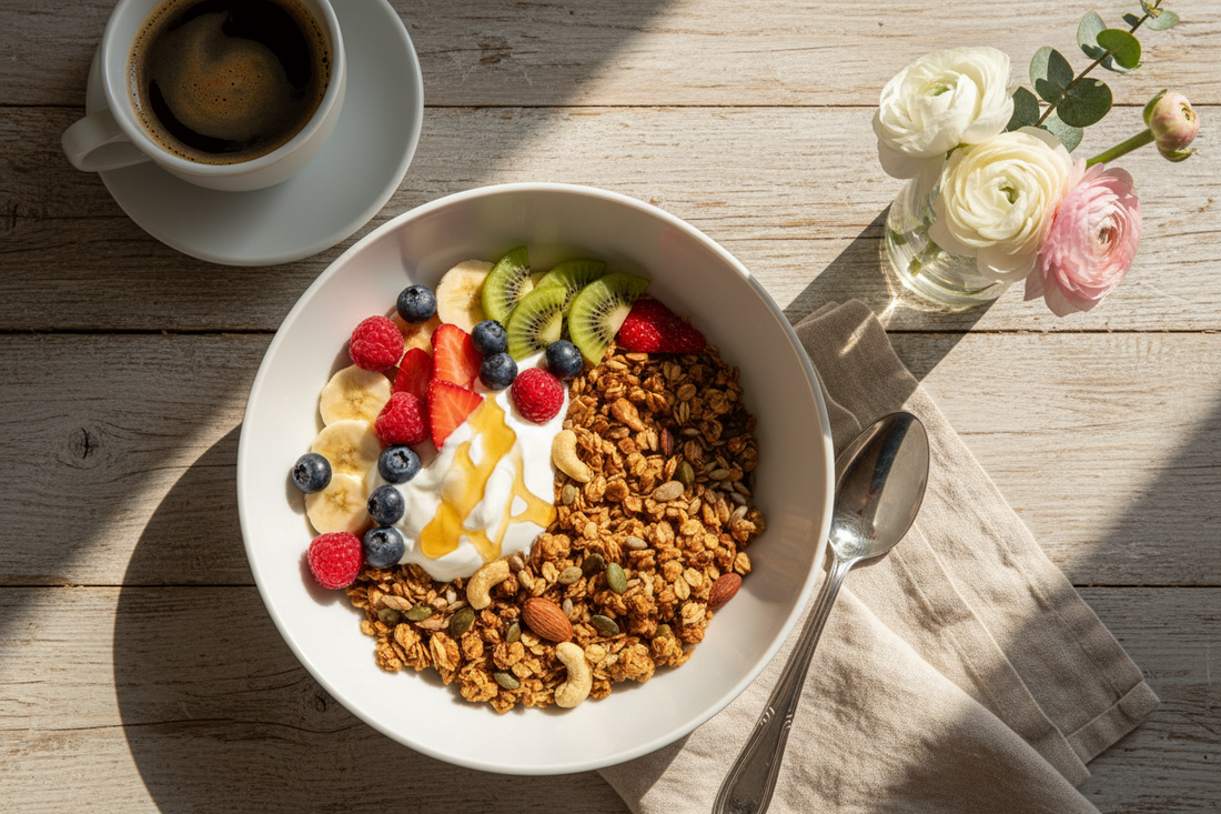 体に優しいグラノーラでメニューに彩りを