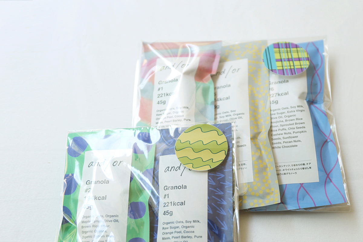 グルテンフリーのおしゃれなand/or Granolaのプチギフト