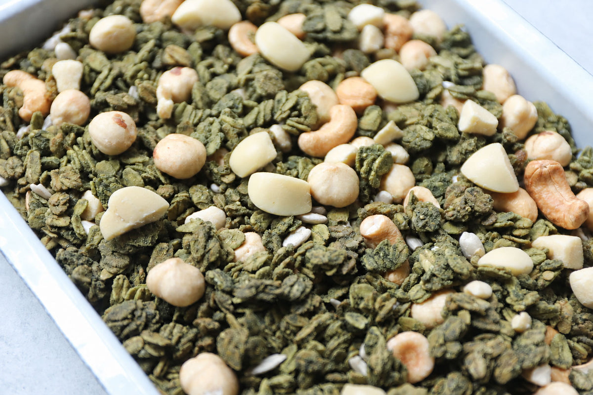 選べるほうじ茶・抹茶×有機ホワイトチョコの特別セット【送料無料・and/or Granola4周年特別セット】