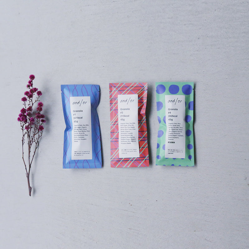 グラノーラ3個セット｜グルテンフリー・贈り物におすすめ｜アンドオア