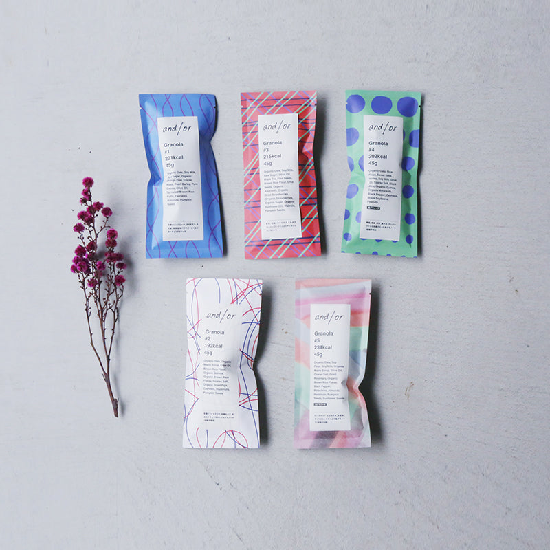 グラノーラ5個セット｜グルテンフリー・贈り物におすすめ｜アンドオア