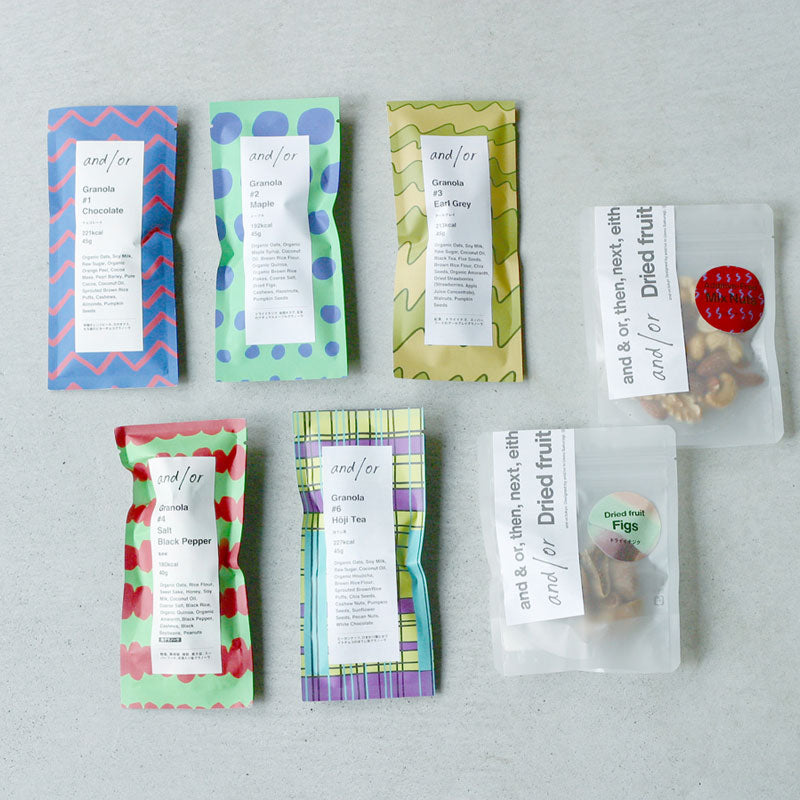 グラノーラ 5個＋有機ドライイチジク＋深煎り・無塩無油ミックスナッツギフトセット