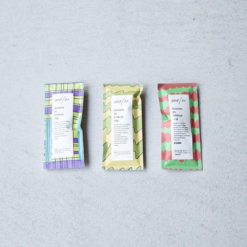 グラノーラ3個セット｜グルテンフリー・贈り物におすすめ｜アンドオア