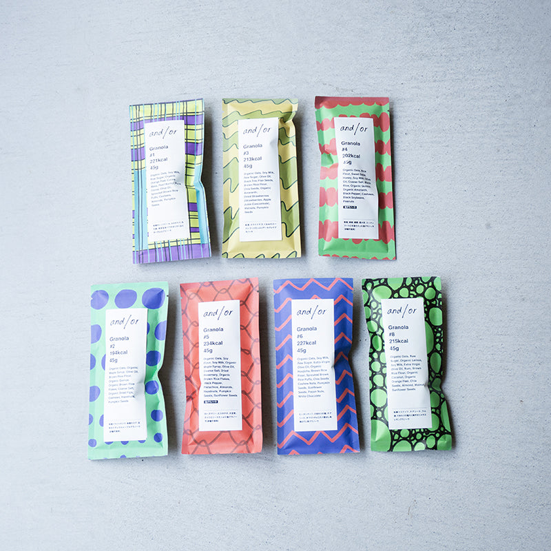 グラノーラ7個セット｜グルテンフリー・贈り物におすすめ｜アンドオア