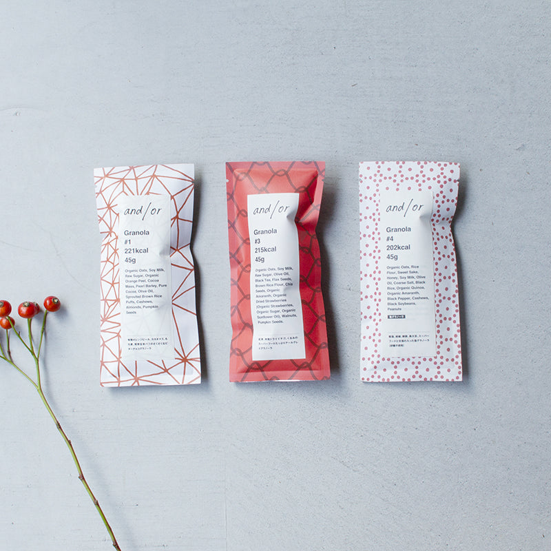 グラノーラ3個セット｜グルテンフリー・贈り物におすすめ｜アンドオア