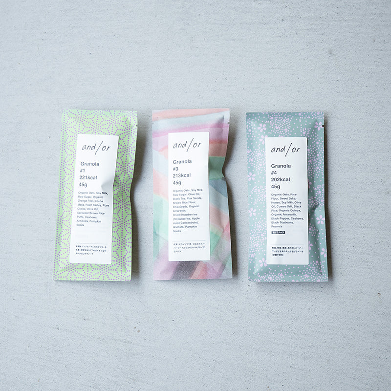 グラノーラ3個セット｜グルテンフリー・贈り物におすすめ｜アンドオア