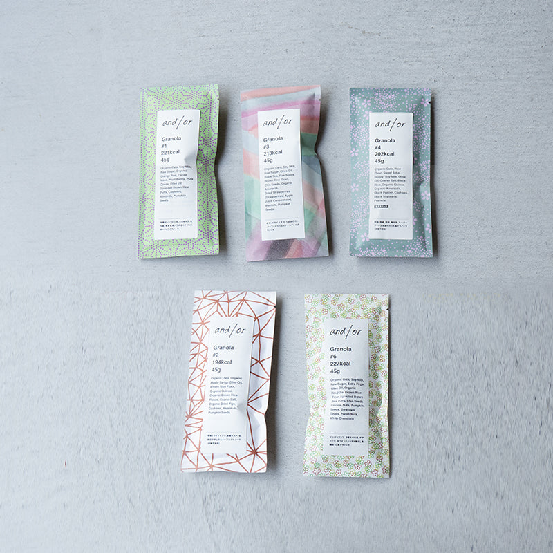 グラノーラ5個セット｜グルテンフリー・贈り物におすすめ｜アンドオア