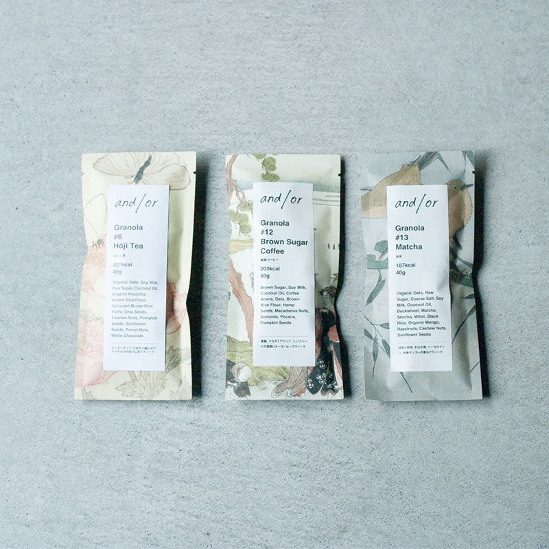 3個入り – WA Taste of Japan – 和の味わい3種 / Japanese Flavor Granola Gift Set