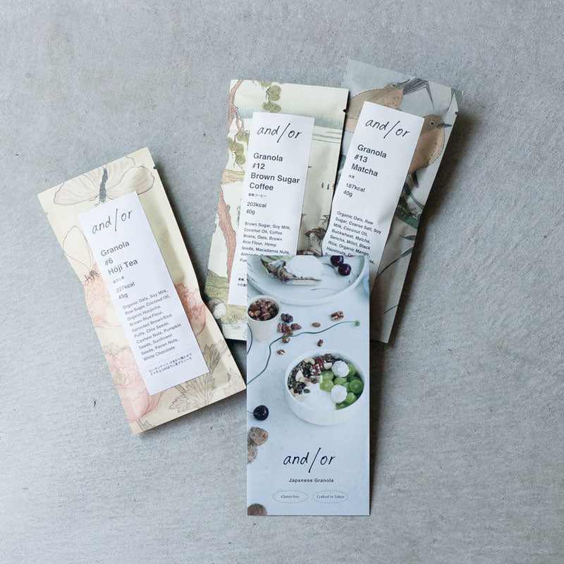 3個入り – WA Taste of Japan – 和の味わい3種 / Japanese Flavor Granola Gift Set