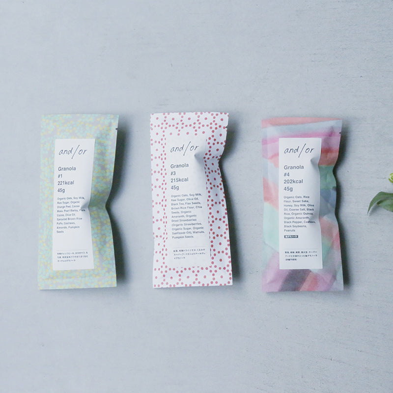 グラノーラ3個セット｜グルテンフリー・贈り物におすすめ｜アンドオア