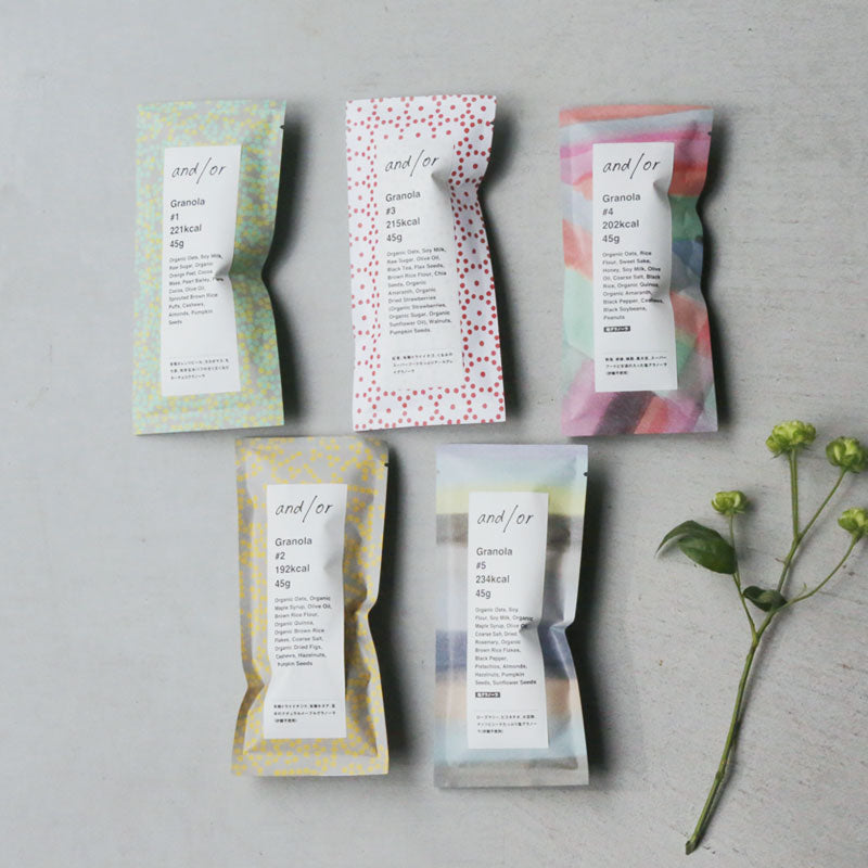 グラノーラ5個セット｜グルテンフリー・贈り物におすすめ｜アンドオア