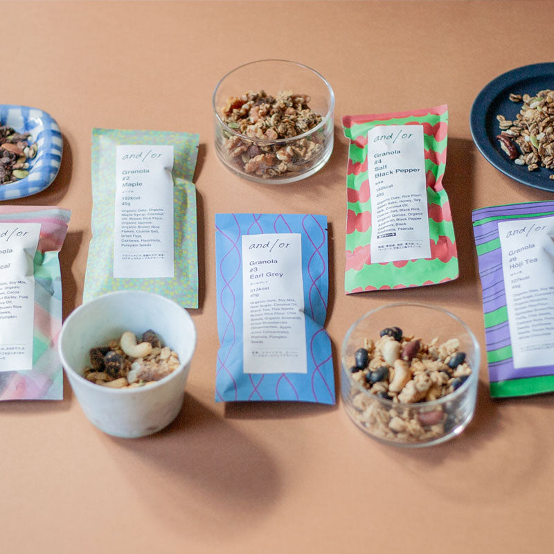 Starter グラノーラセット｜はじめてのand/or Granolaお試し5種（送料込）