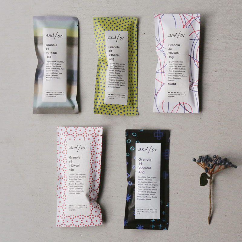 and/or 「GIFT SET」｜アンドオアグラノーラ